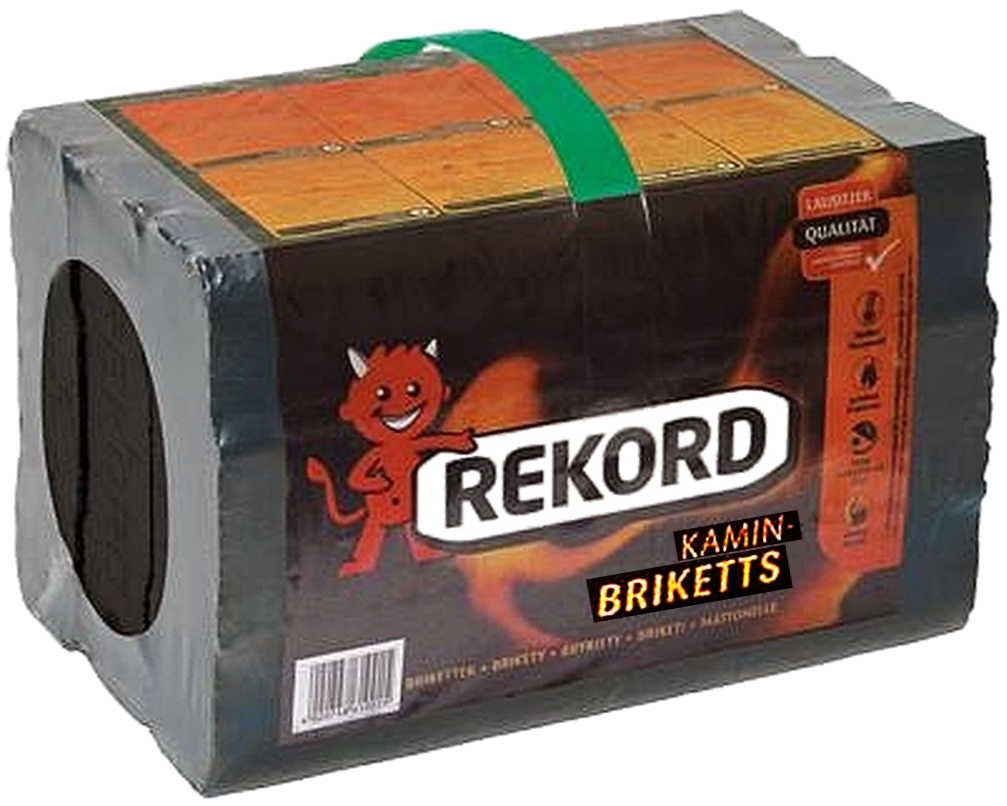 10kg REKORD Folienpack Briketts