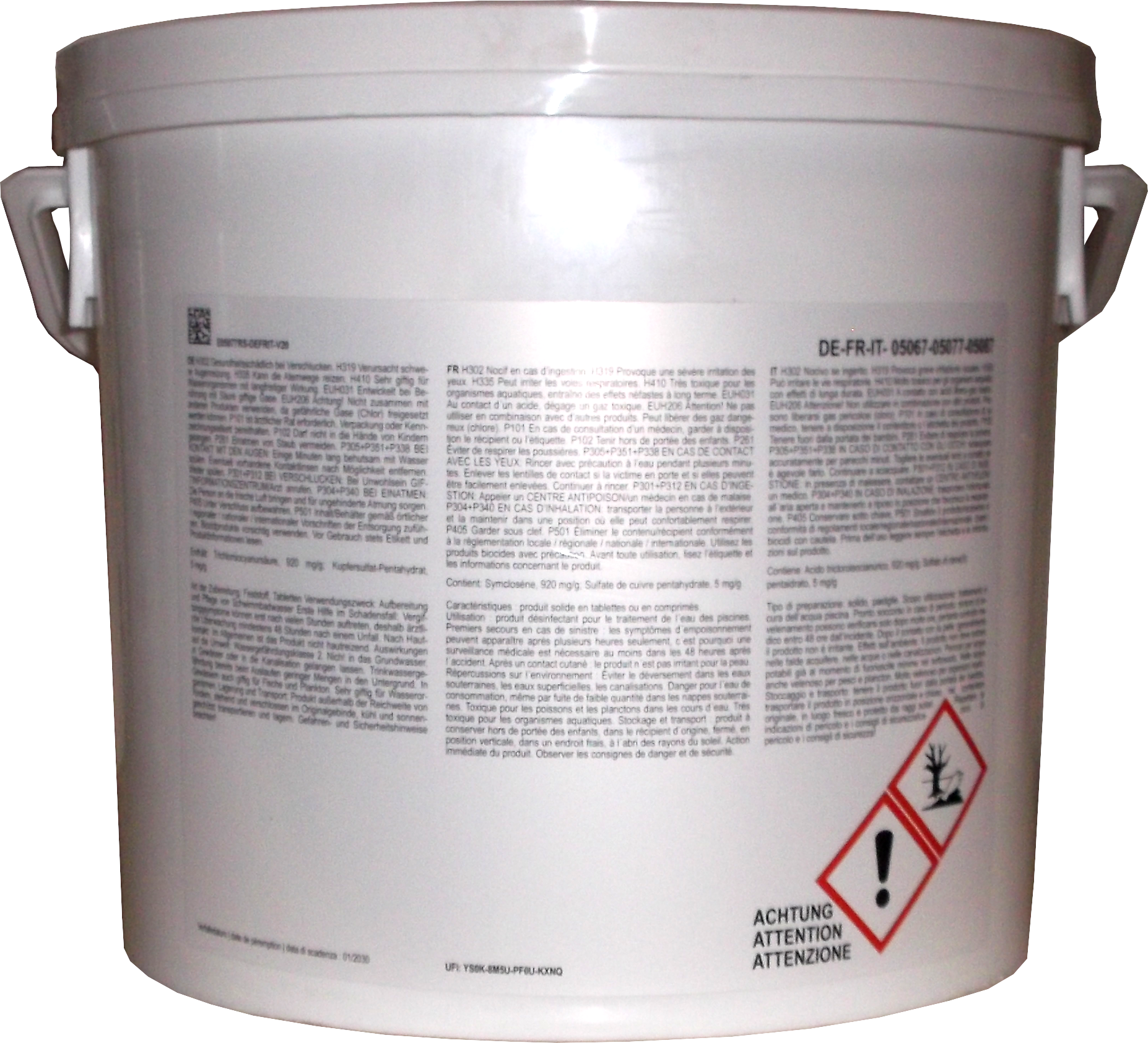 5kg Mr.Gardener 4 Phasen Combi Tabletten im Eimer
