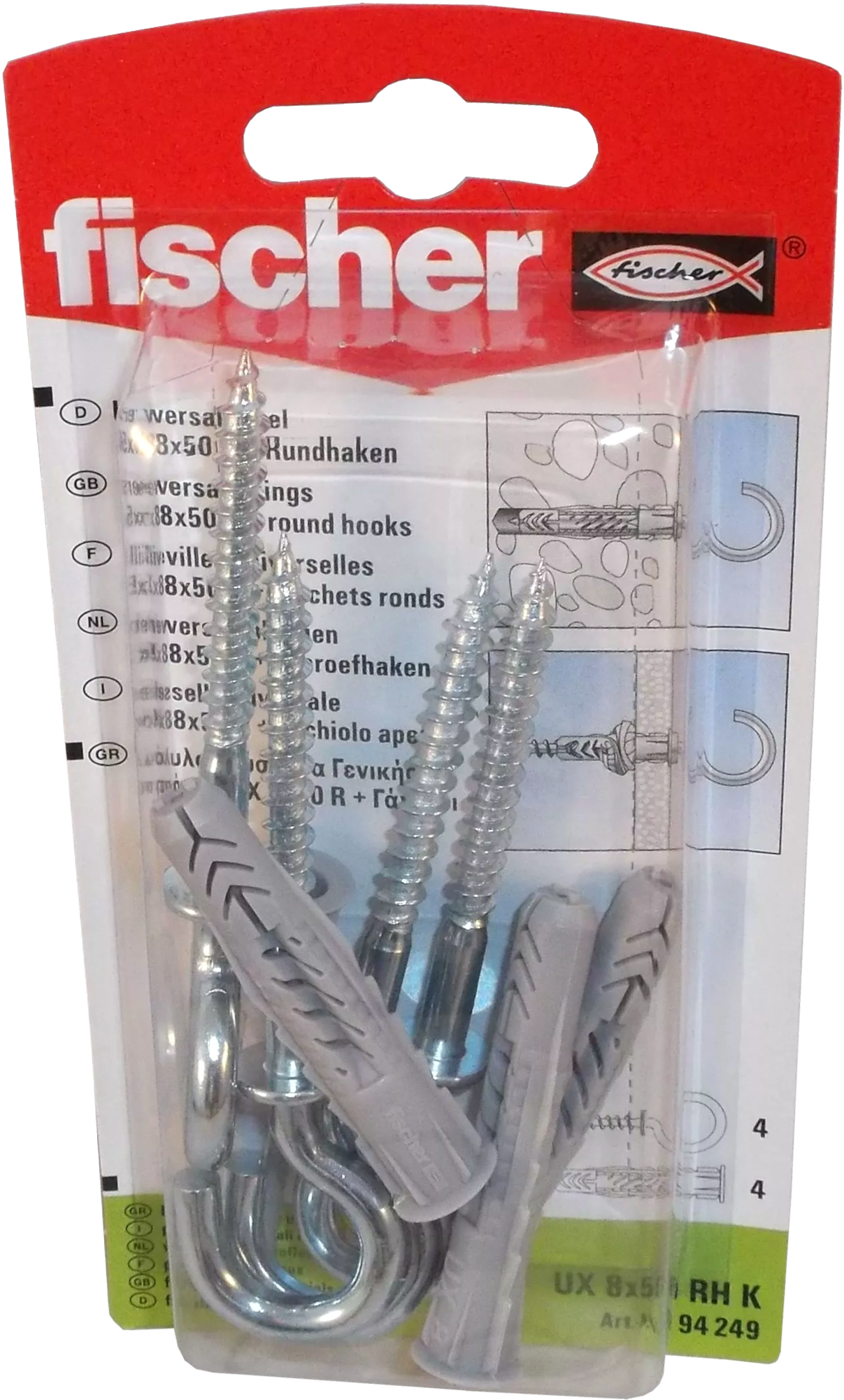 Fischer Universaldübel UX 8 x 50 RH K SB-Karte Fischer Universaldübel UX 8 x 50 RH K SB-Karte