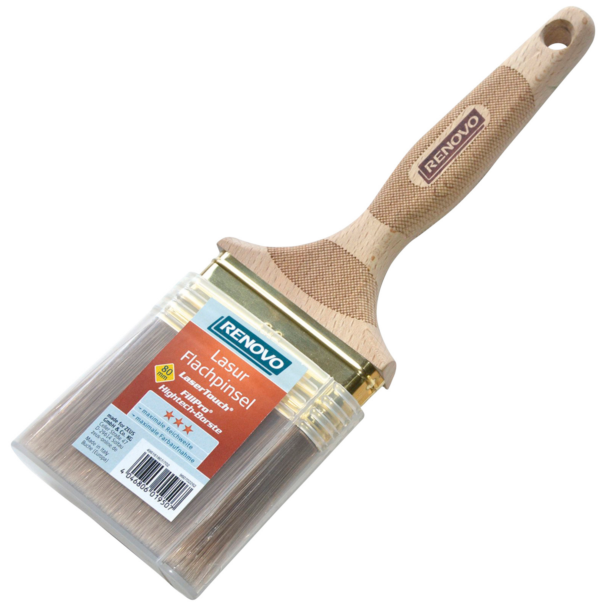 80mm Renovo Lasur-Flachpinsel Holzgriff, Fillpro 80mm Renovo Lasur-Flachpinsel Holzgriff, Fillpro