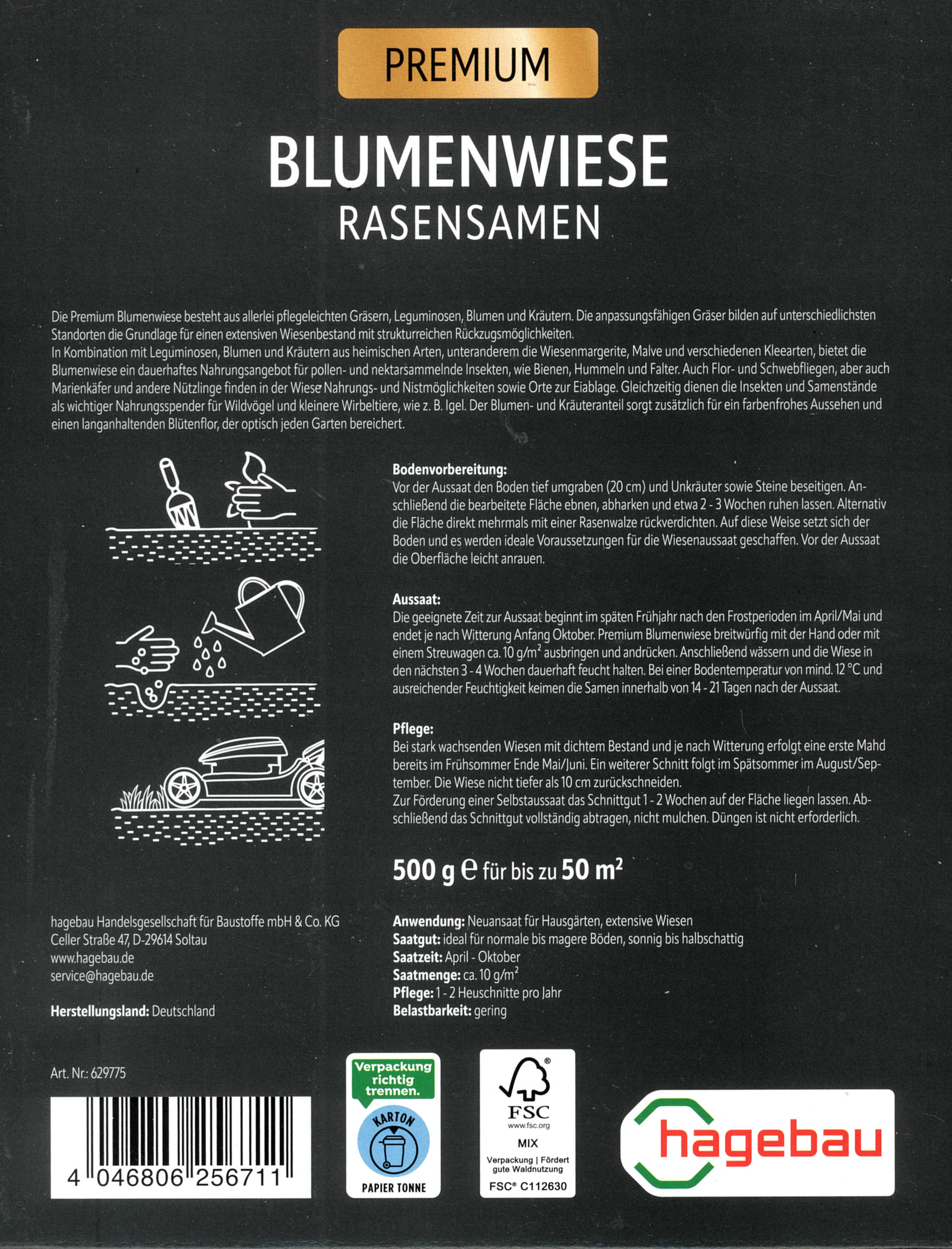 0,5kg h-Marke Blumenwiese