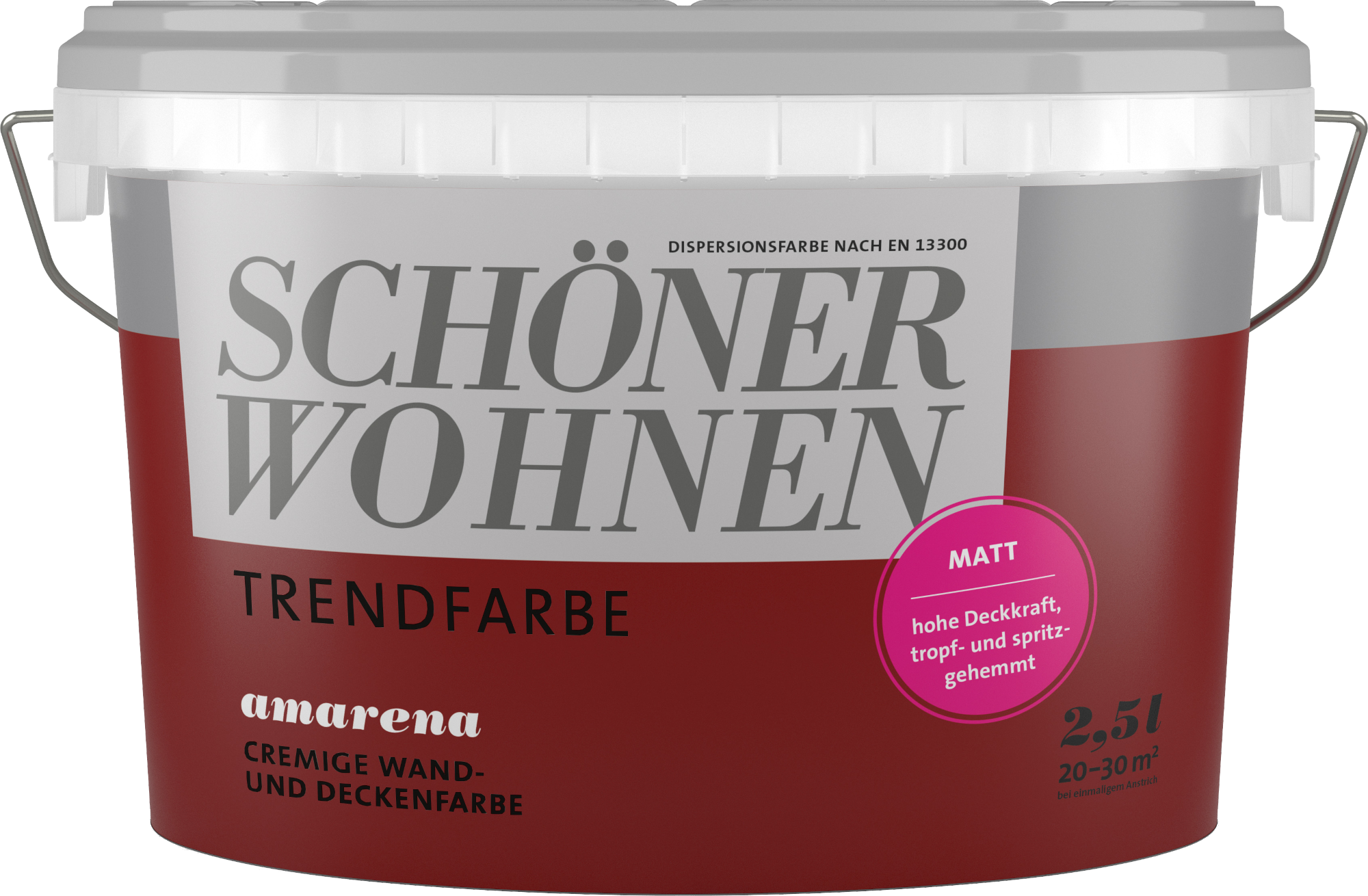 2,5L Schöner Wohnen - Trendfarbe Wandfarbe matt Amarena 2,5L Schöner Wohnen - Trend Wandfarbe matt Amarena