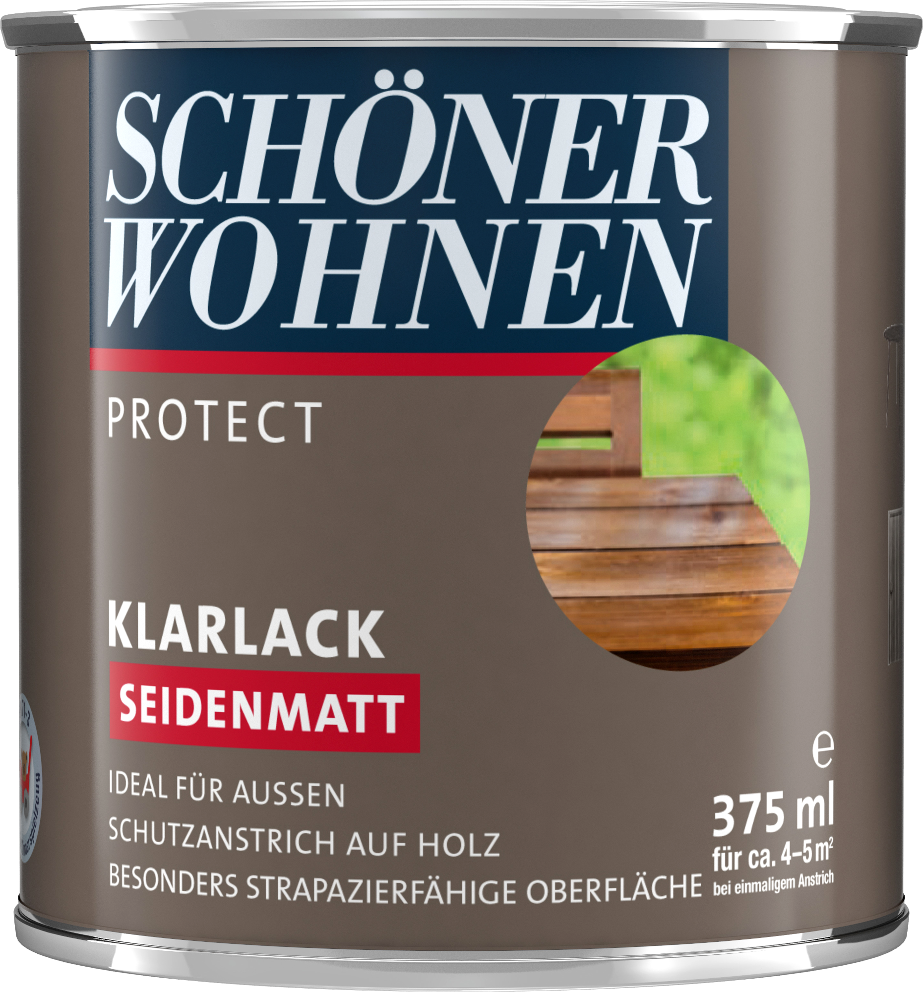 375ml Schöner Wohnen Protect Klarlack seidenmatt farblos 375ml Schöner Wohnen Protect Klarlack seidenmatt farblos
