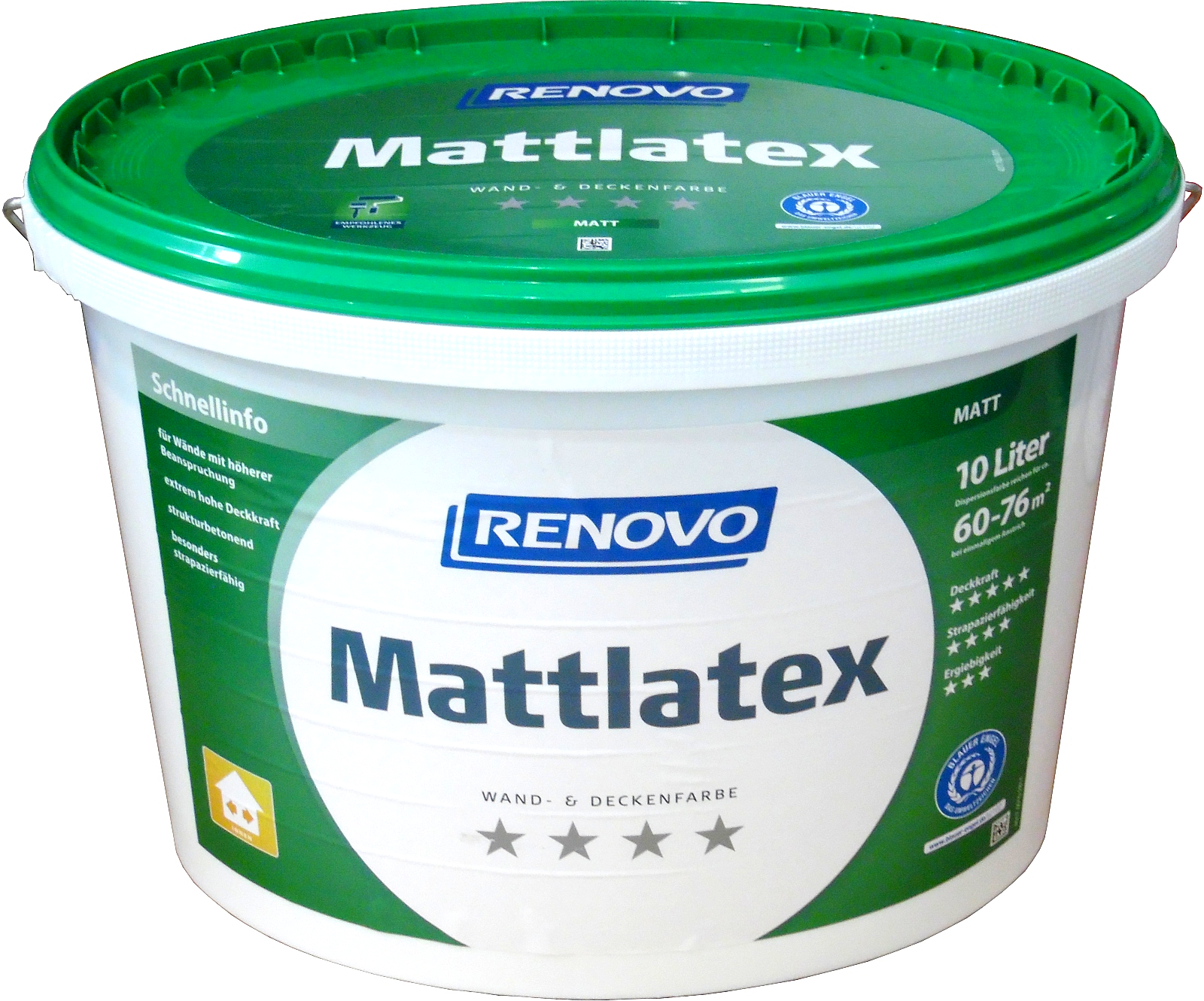 10L Renovo Latexfarbe Weiß Matt 10L Renovo Latexfarbe Weiß Matt