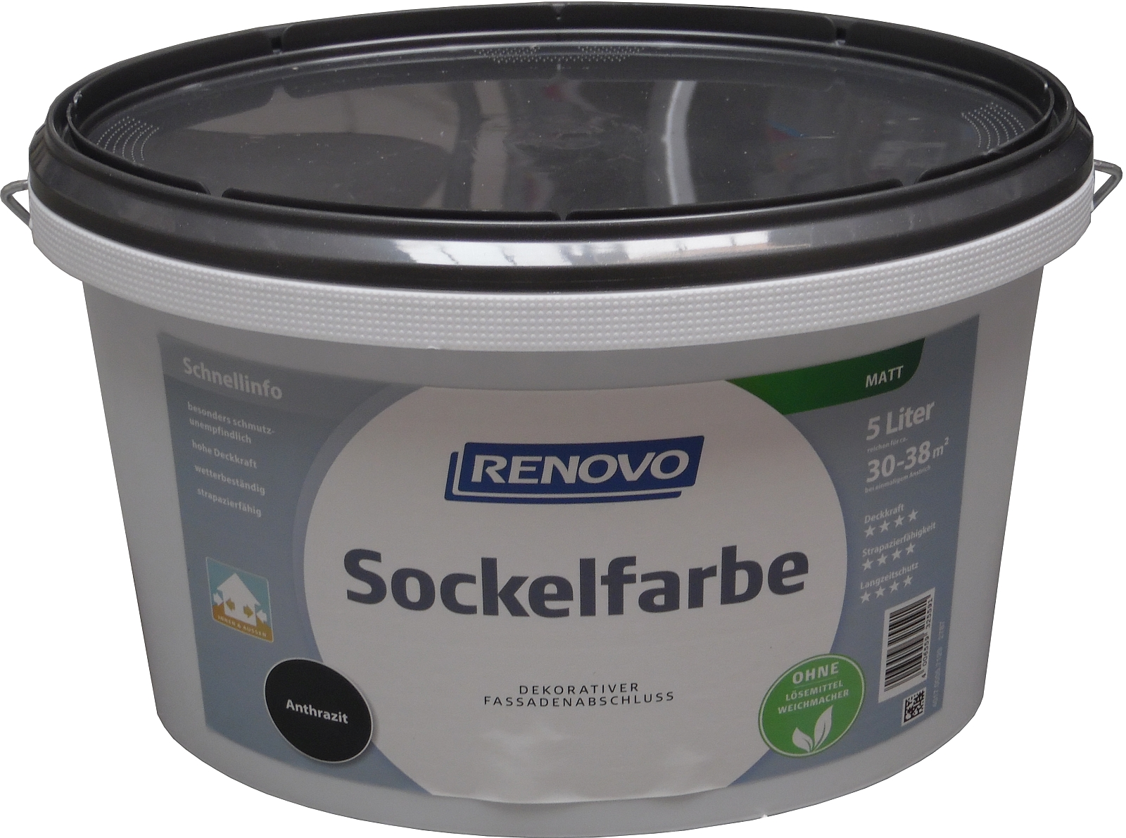5L RENOVO Sockelfarbe Anthrazit