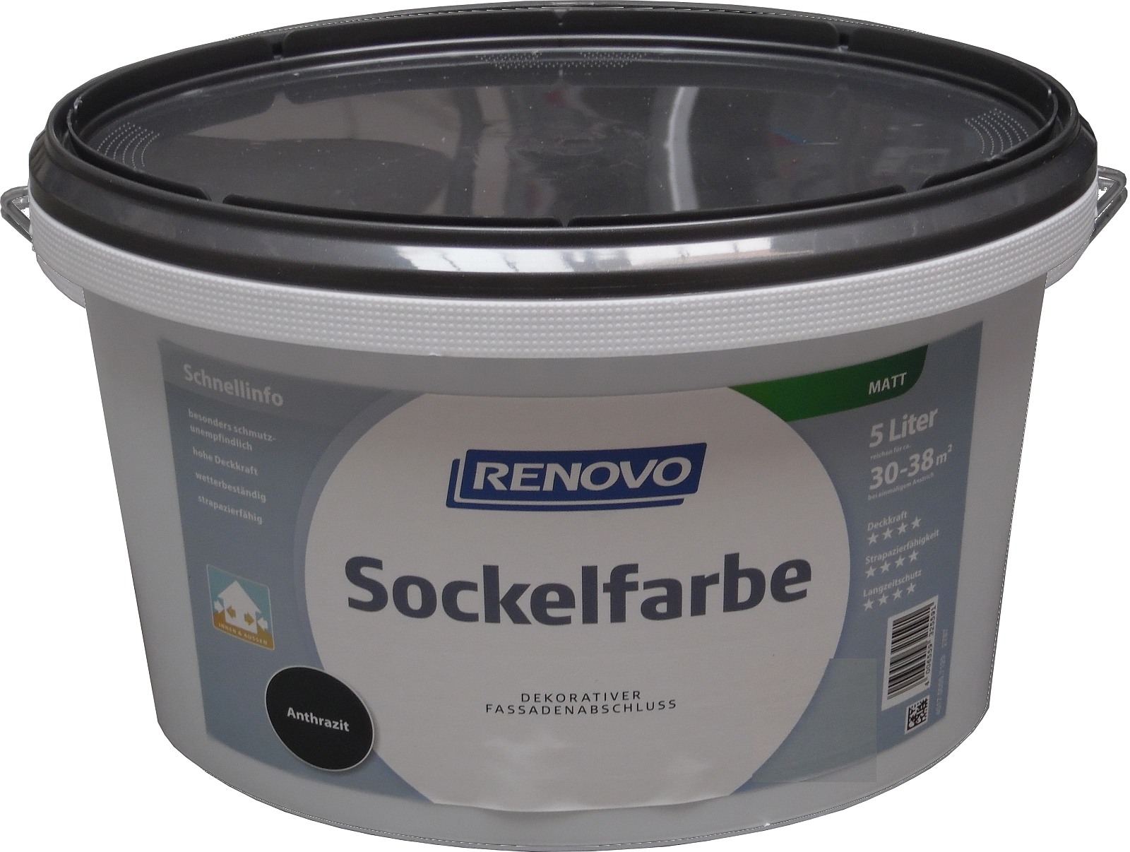 5L RENOVO Sockelfarbe Anthrazit