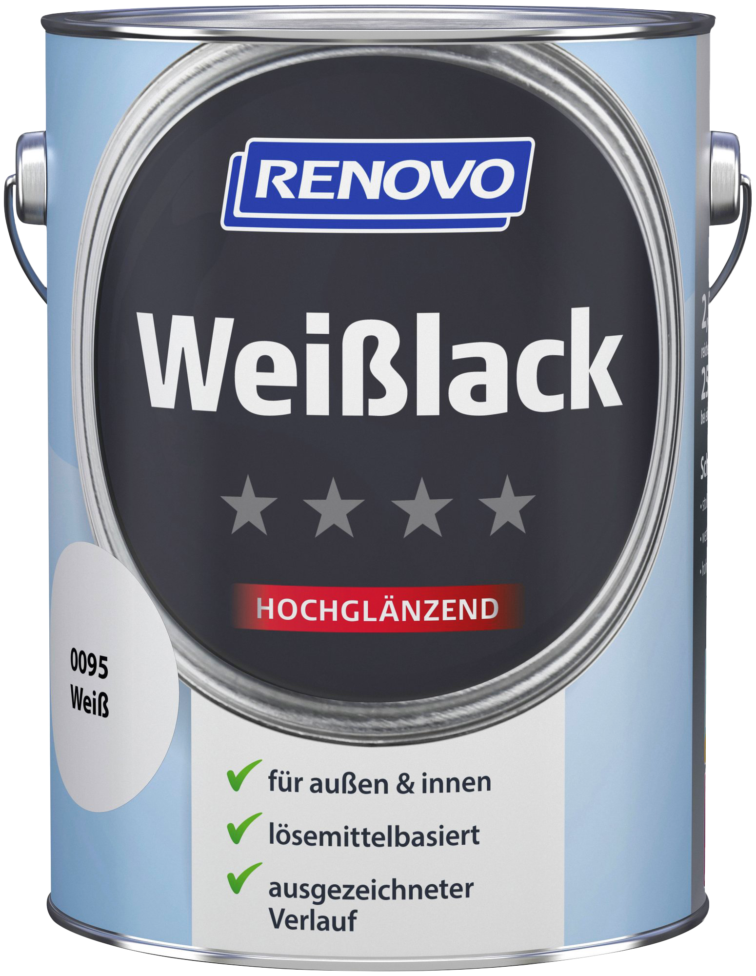 2,5ltr Renovo Weisslack hochglänzend 2,5ltr Renovo Weisslack hochglänzend
