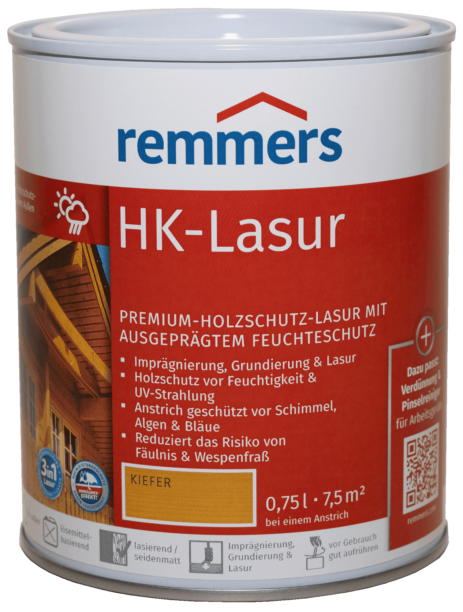 750ml Remmers HK Lasur Kiefer 750ml Remmers HK Lasur Kiefer