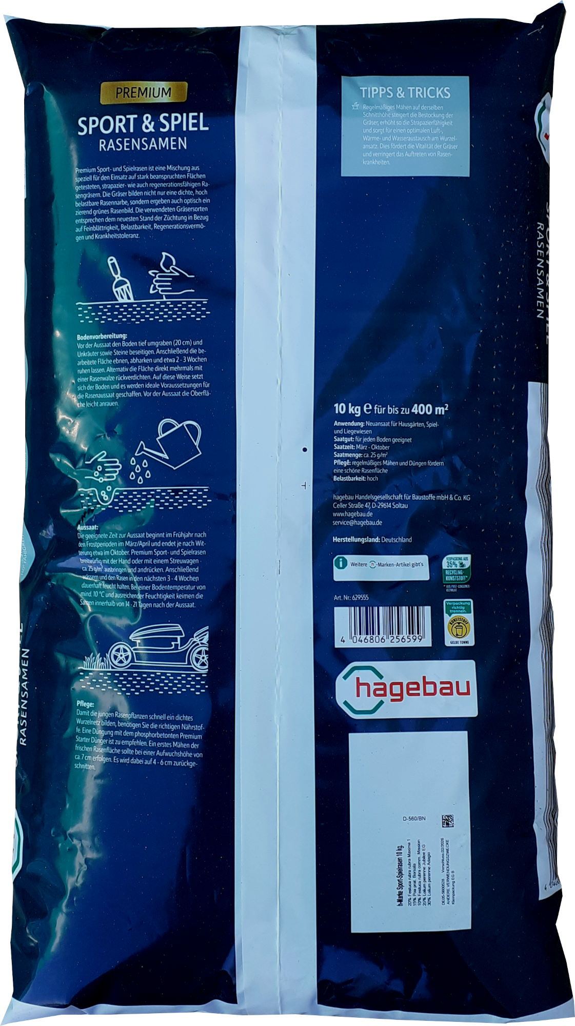 h-Marke Sport- und Spielrasen 10kg