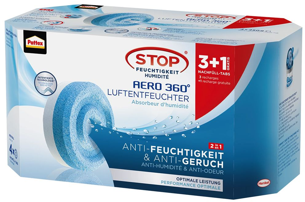 Pattex AERO 360° Tabs 2in1 / Inhalt 3+1 x 450g