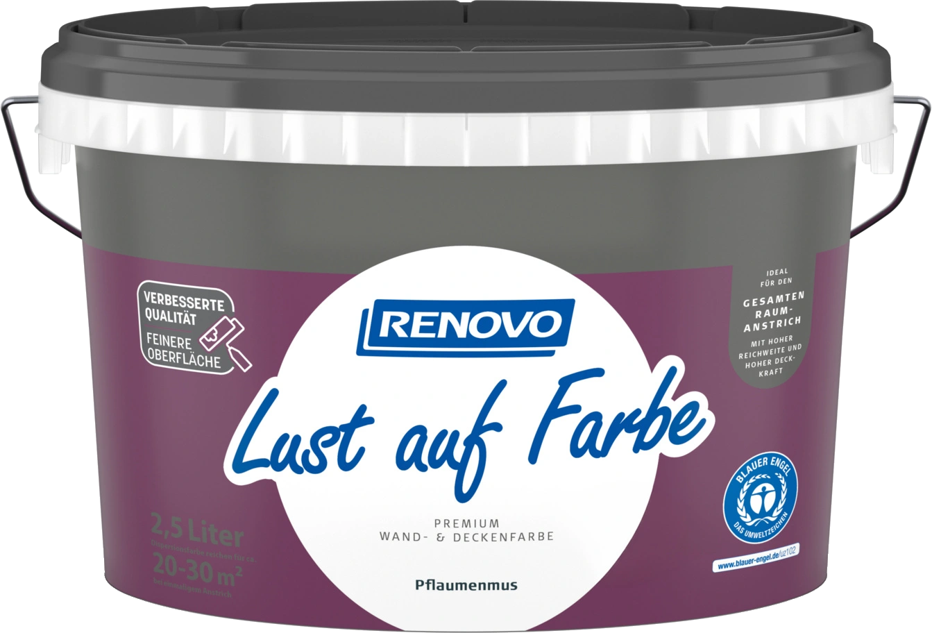 2,5L Renovo Lust auf Farbe, Pflaumenmus 2,5L Renovo Lust auf Farbe, Pflaumenmus