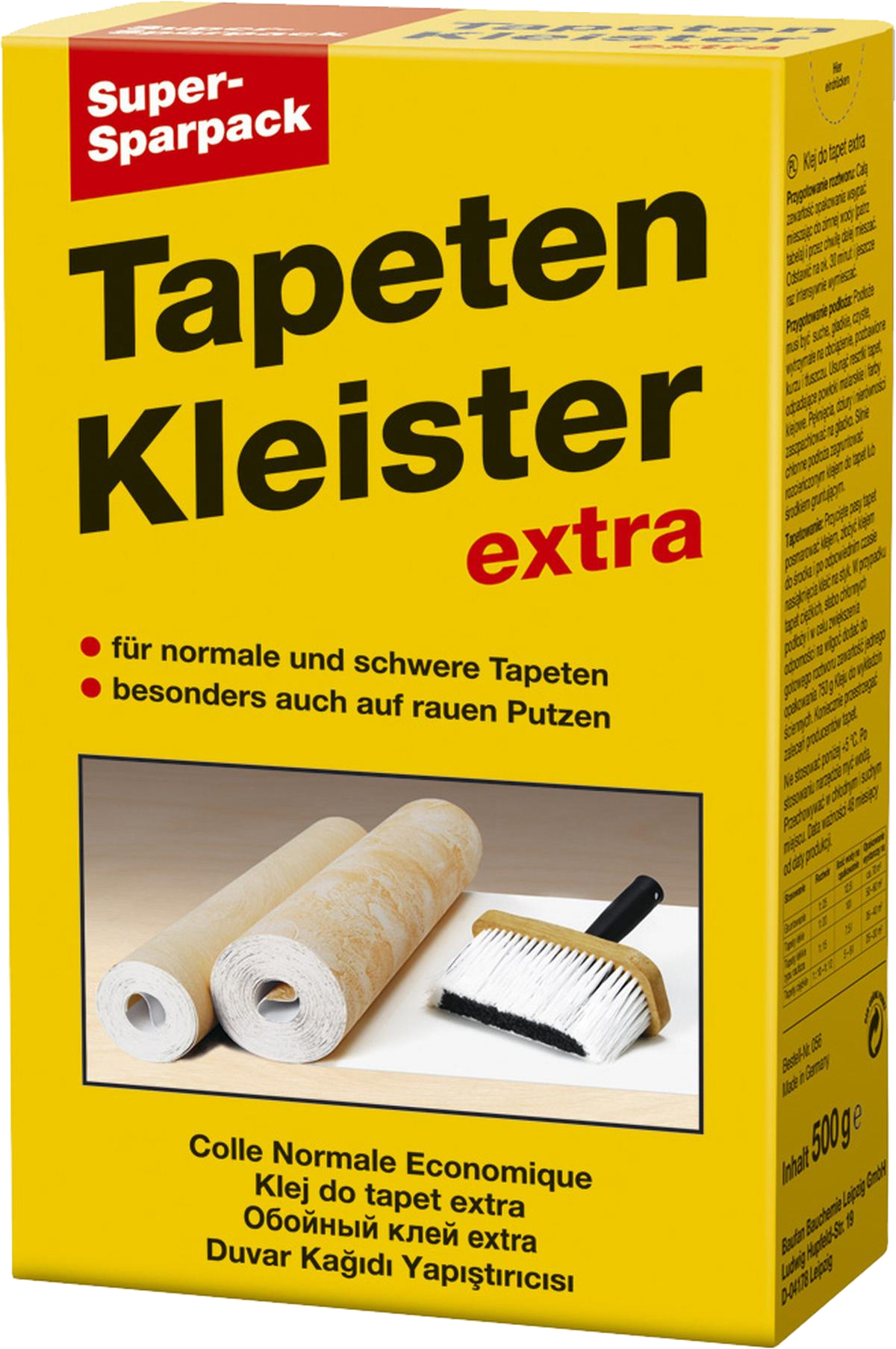 0,50 Kilogramm extra Tapetenkleister Sparpack 0,50 Kilogramm extra Tapetenkleister Sparpack
