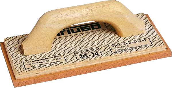 TRIUSO Mehrschicht-Holz-Reibebrett mit rotem Belag TRIUSO Mehrschicht-Holz-Reibebrett mit rotem Belag