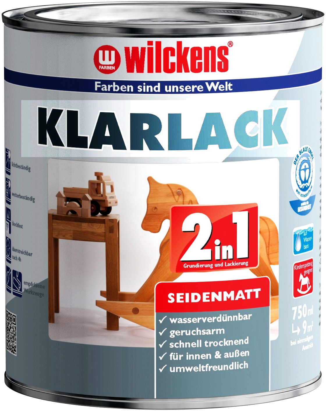 125ml WILCKENS 2in1 Klarlack seidenmatt 125ml WILCKENS 2in1 Klarlack seidenmatt