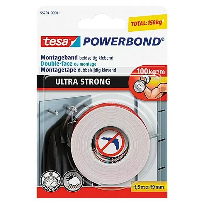 tesa Powerbond® Montageband Ultra Strong 1,5 x19mm tesa Powerbond® Montageband Ultra Strong 1,5 x19mm