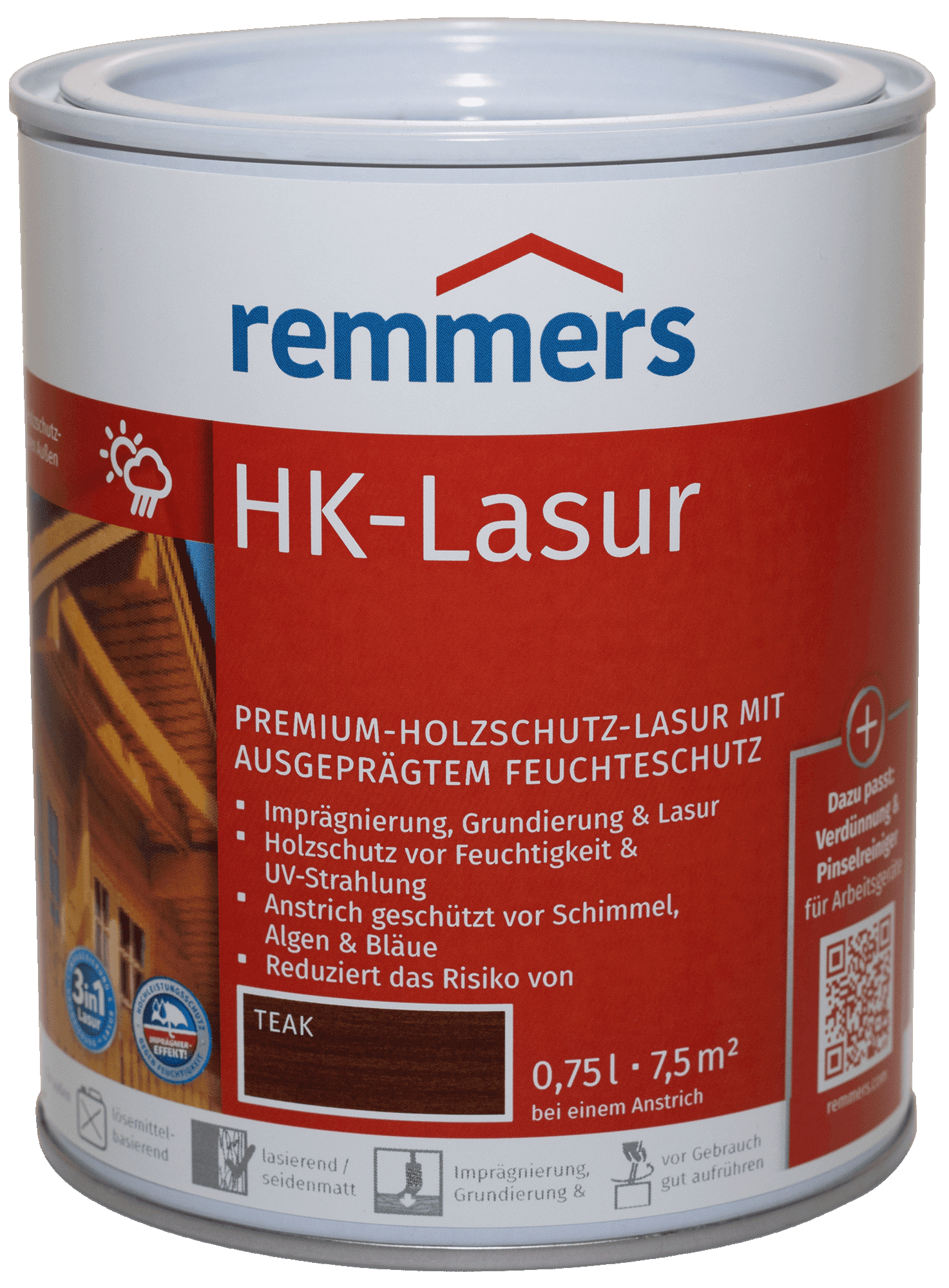 750ml Remmers HK Lasur Teak 750ml Remmers HK Lasur Teak