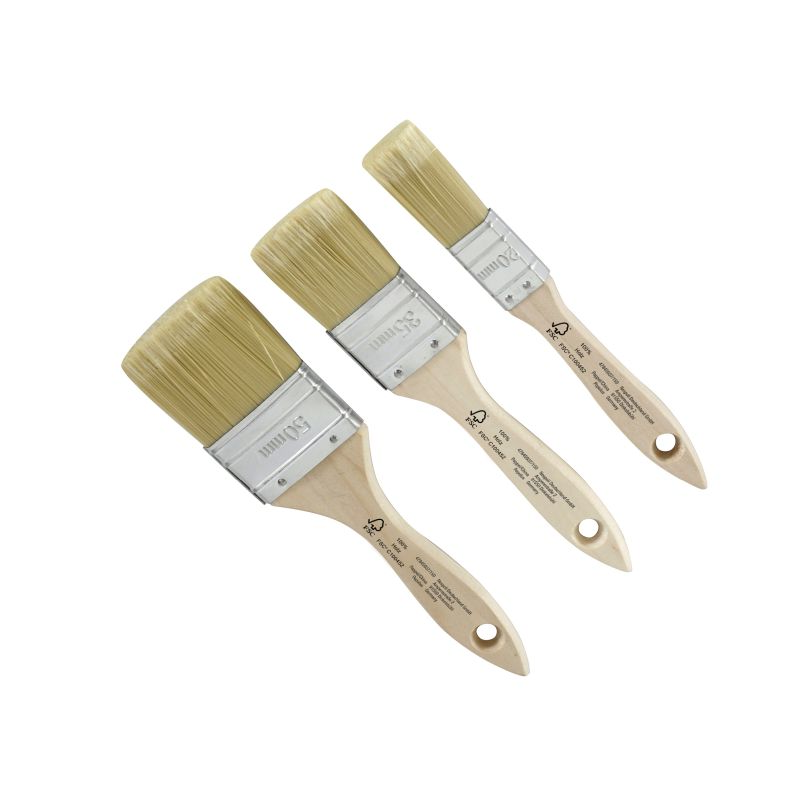 3-tlg. Lackier-Pinsel-Set für alle Farben/Lasuren geeignet 3-tlg. Lackier-Pinsel-Set für alle Farben/Lasuren geeignet