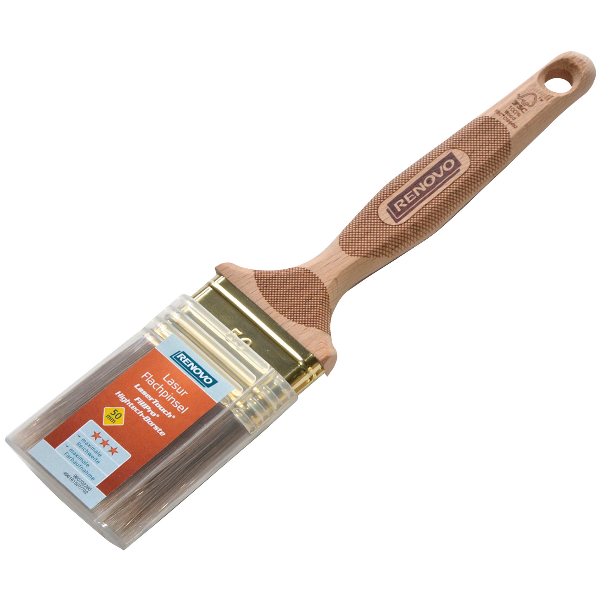 50mm Renovo Lasur-Flachpinsel Holzgriff, Fillpro 50mm Renovo Lasur-Flachpinsel Holzgriff, Fillpro