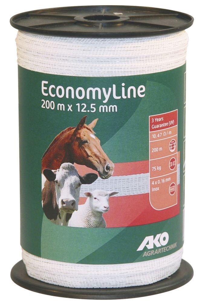 200m Economy Line Breitband 12,5mm, weiß 200m Economy Line Breitband 12,5mm, weiß