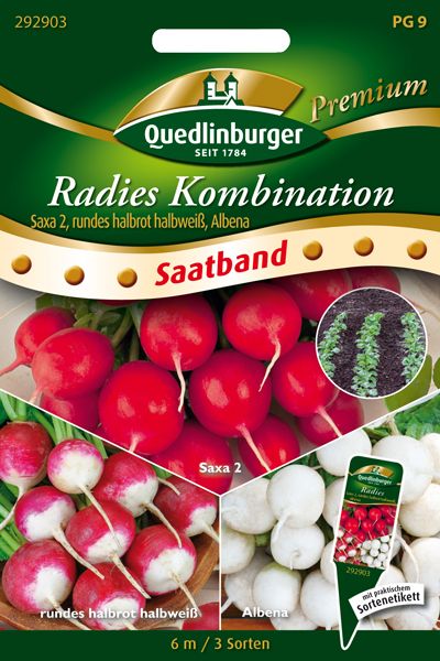 SB Radies Kombination Saxa 2, rundes halbrot halbweiß, Albena