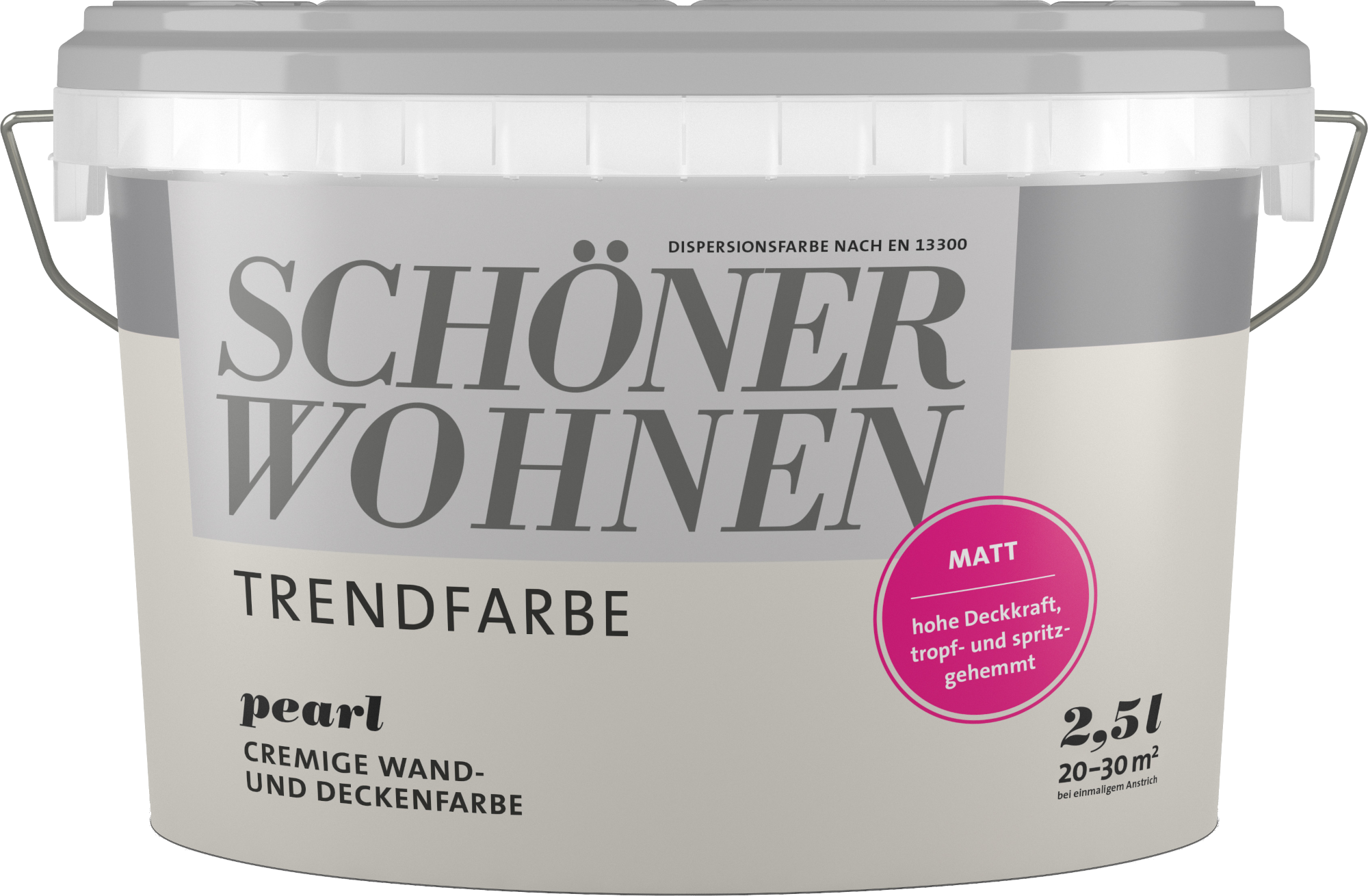 2,5L Schöner Wohnen - Trendfarbe Wandfarbe matt Pearl 2,5L Schöner Wohnen -Trend Wandfarbe matt Pearl