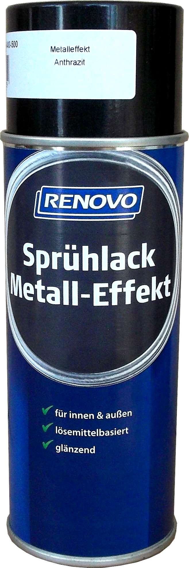 400ml Renovo Sprühlack Metall-Effekt 0500 Anthrazit