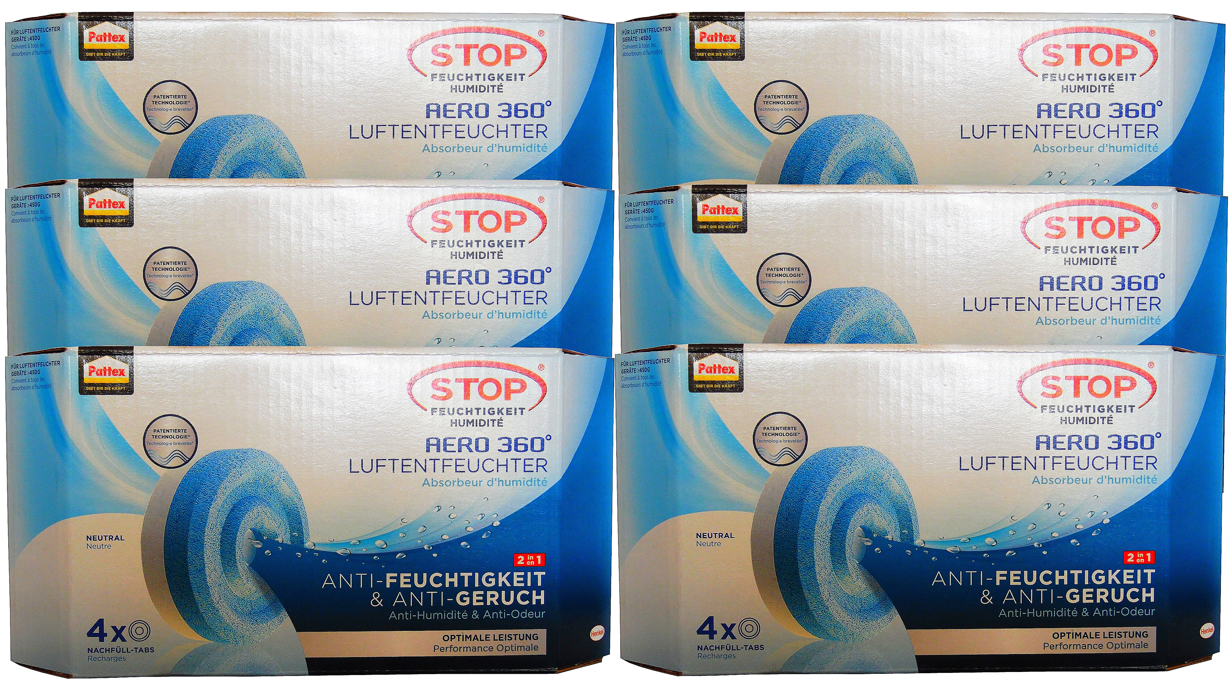 24 Nachfüll-Tabs Pattex AERO 360° ( 24 x 450g ) 24 Nachfüll-Tabs Pattex AERO 360° ( 24 x 450g )