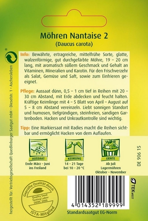 Möhre Nantaise 2 Möhre Nantaise 2