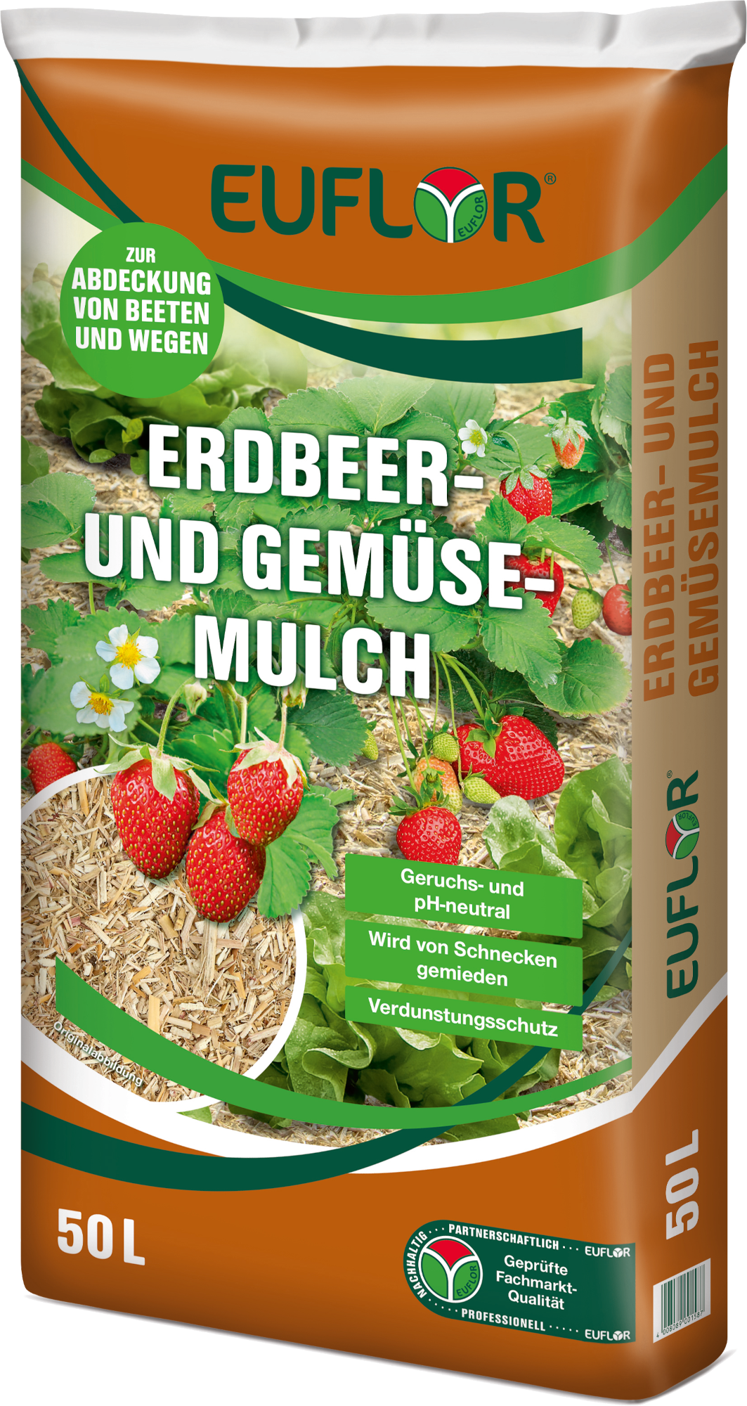 EUFLOR Erdbeer- und Gemüsemulch 50 l Sack