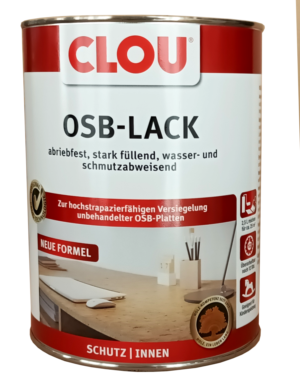2,5L Clou OSB-Lack farblos seidenglänzend