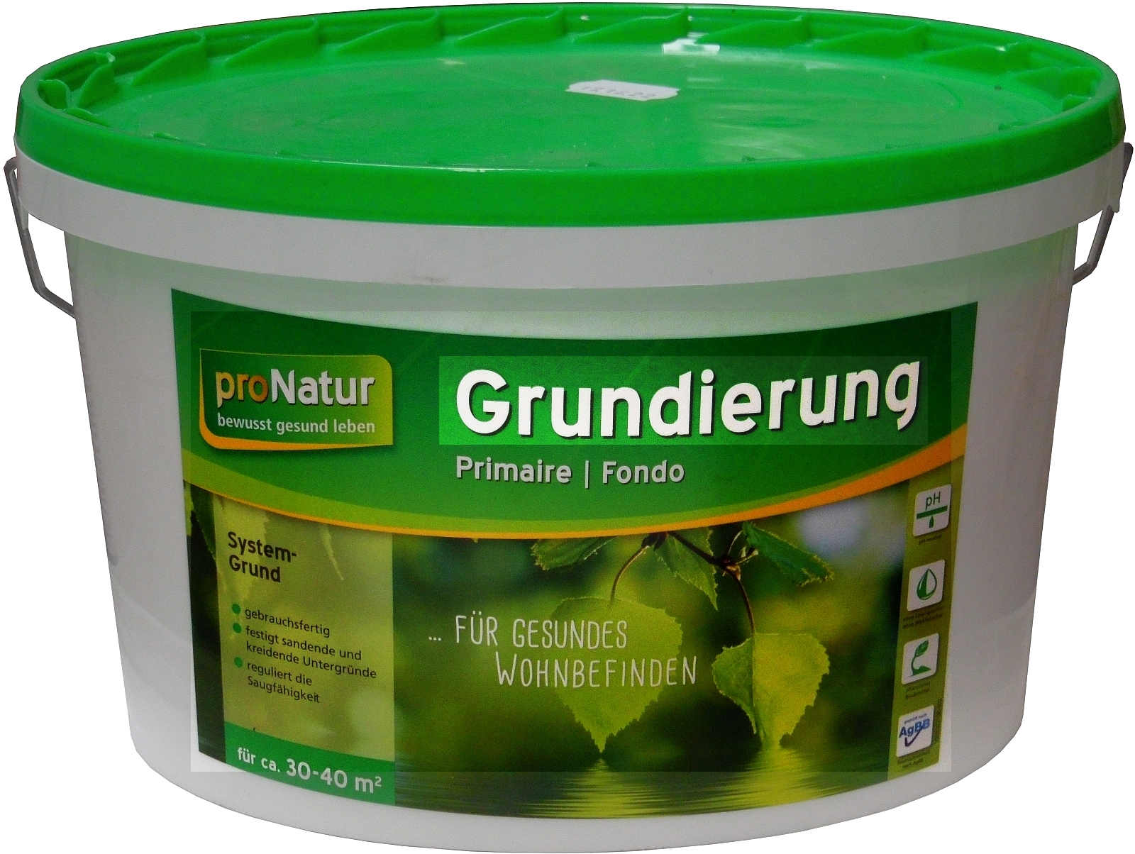 5L pronatur Grundierung für Lehmfarbe Weiss 5L pronatur Grundierung für Lehmfarbe Weiss