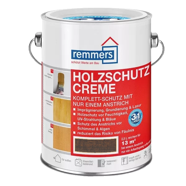 2,5L Remmers Holzschutz Creme Palisander 2,5L Remmers Holzschutz Creme Palisander
