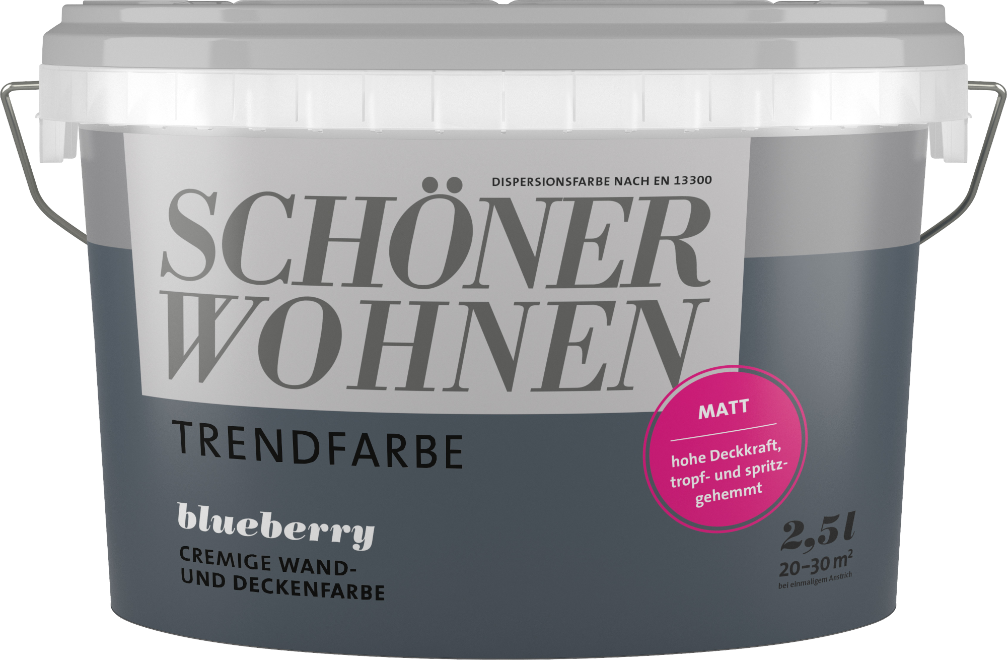 2,5L Schöner Wohnen - Trendfarbe Wandfarbe matt Blueberry 2,5L Schöner Wohnen -Trend Wandfarbe matt Blueberry