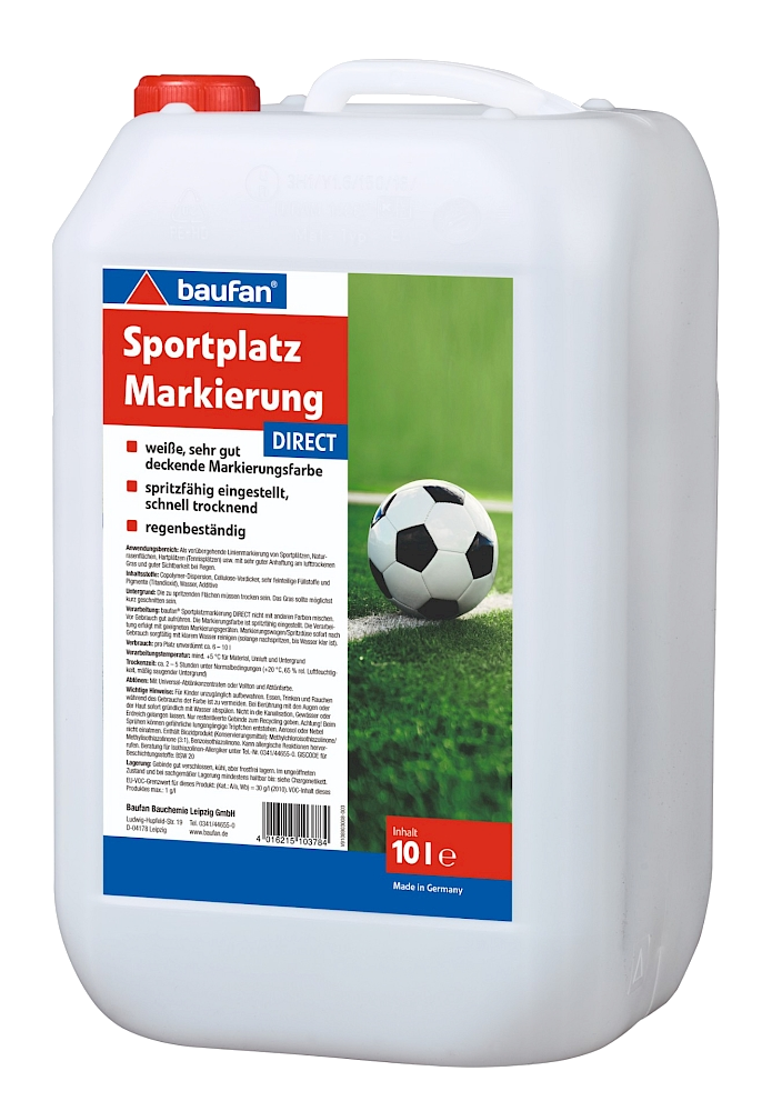 10L Sportplatz Markierung Direct, weiß, für alle Markierungsgeräte