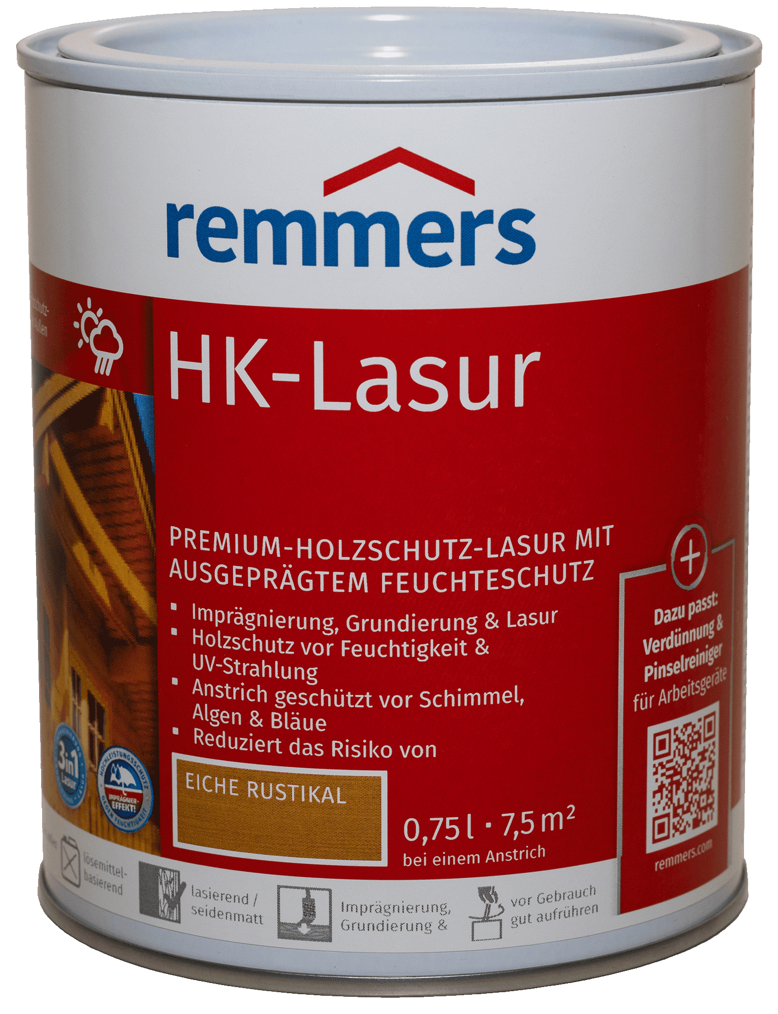 750ml Remmers HK Lasur Eiche Rustikal 750ml Remmers HK Lasur Eiche Rustikal