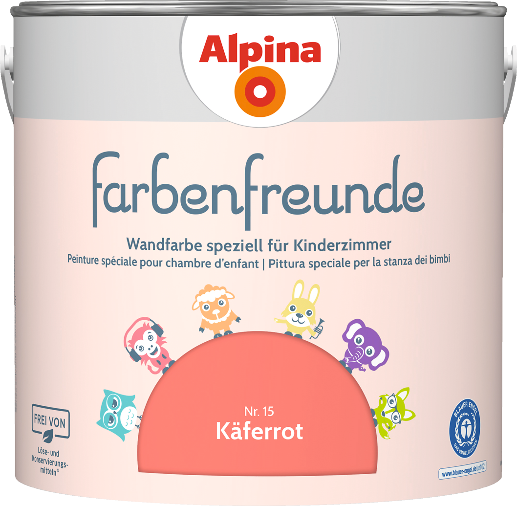 2,5l ALPINA Farbenfreunde Nr.15 Käferrot 2,5l ALPINA Farbenfreunde Nr.15 Käferrot