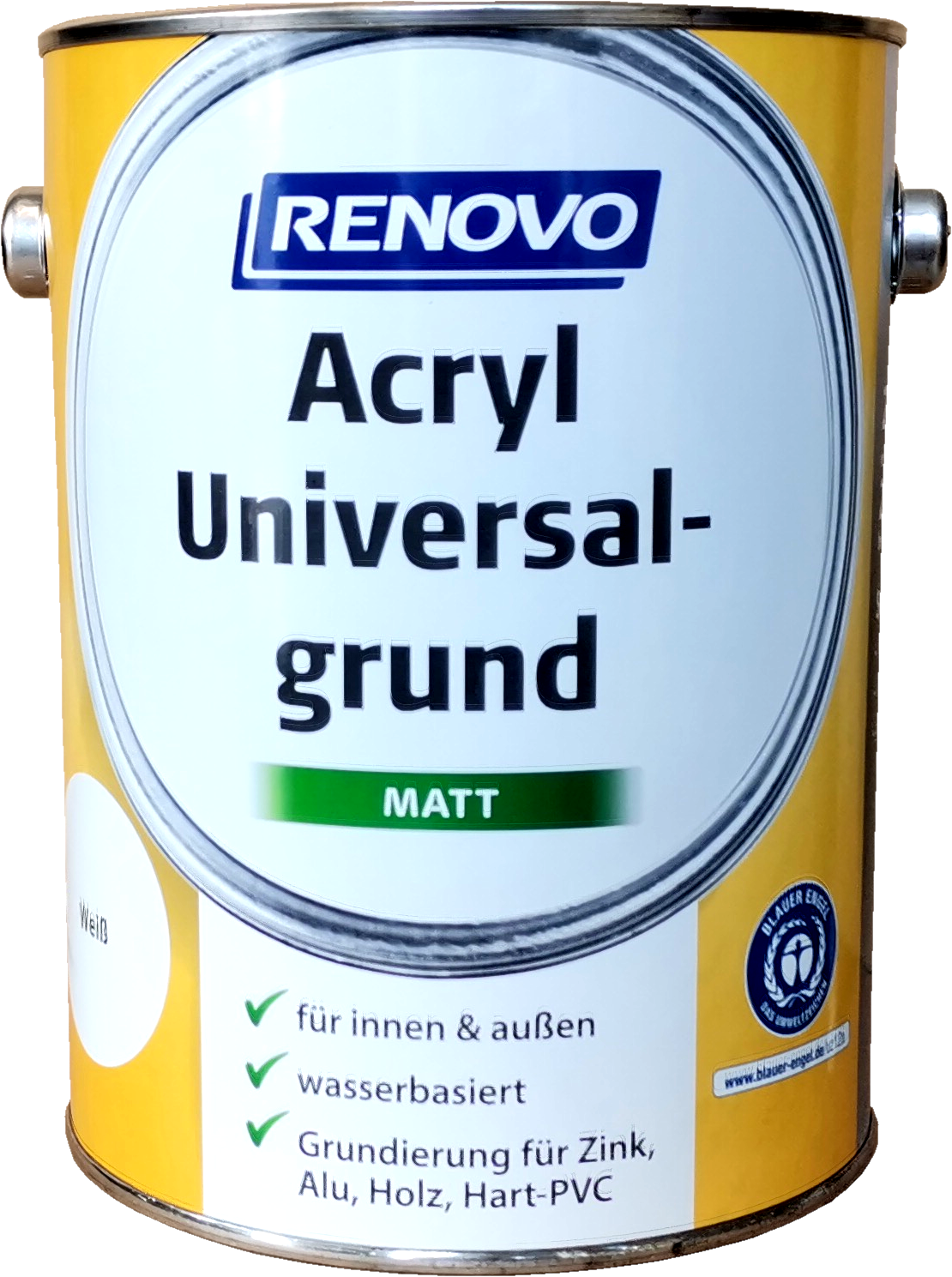 2,5 Liter Renovo Acryl Universalgrund matt weiss 2,5 Liter Renovo Acryl Universalgrund matt weiss