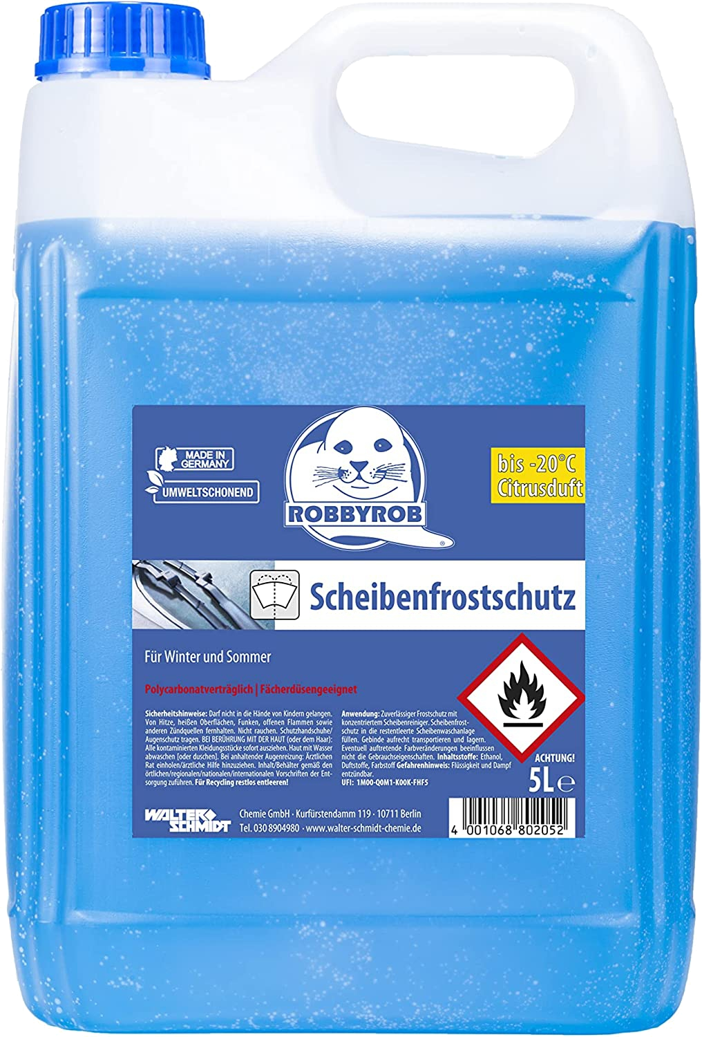 5L RobbyRob Klarblick für Scheibenwaschanlage bis -20°