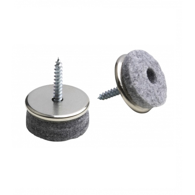 Parkett-Gleiter mit Schraube, Ø 24 mm, 4 Stück