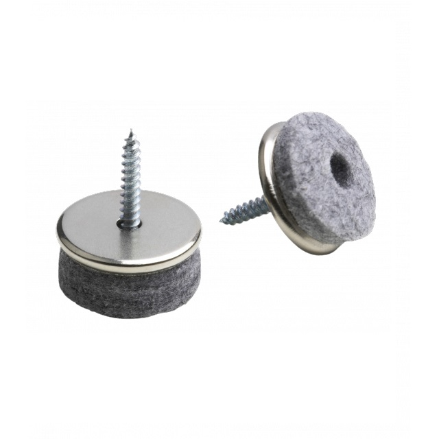 Parkett-Gleiter mit Schraube, Ø 24 mm, 4 Stück