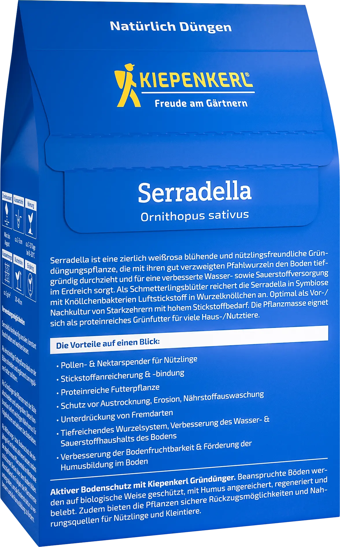 400g Kiepenkerl Gründünger Seradella Futterpflanze