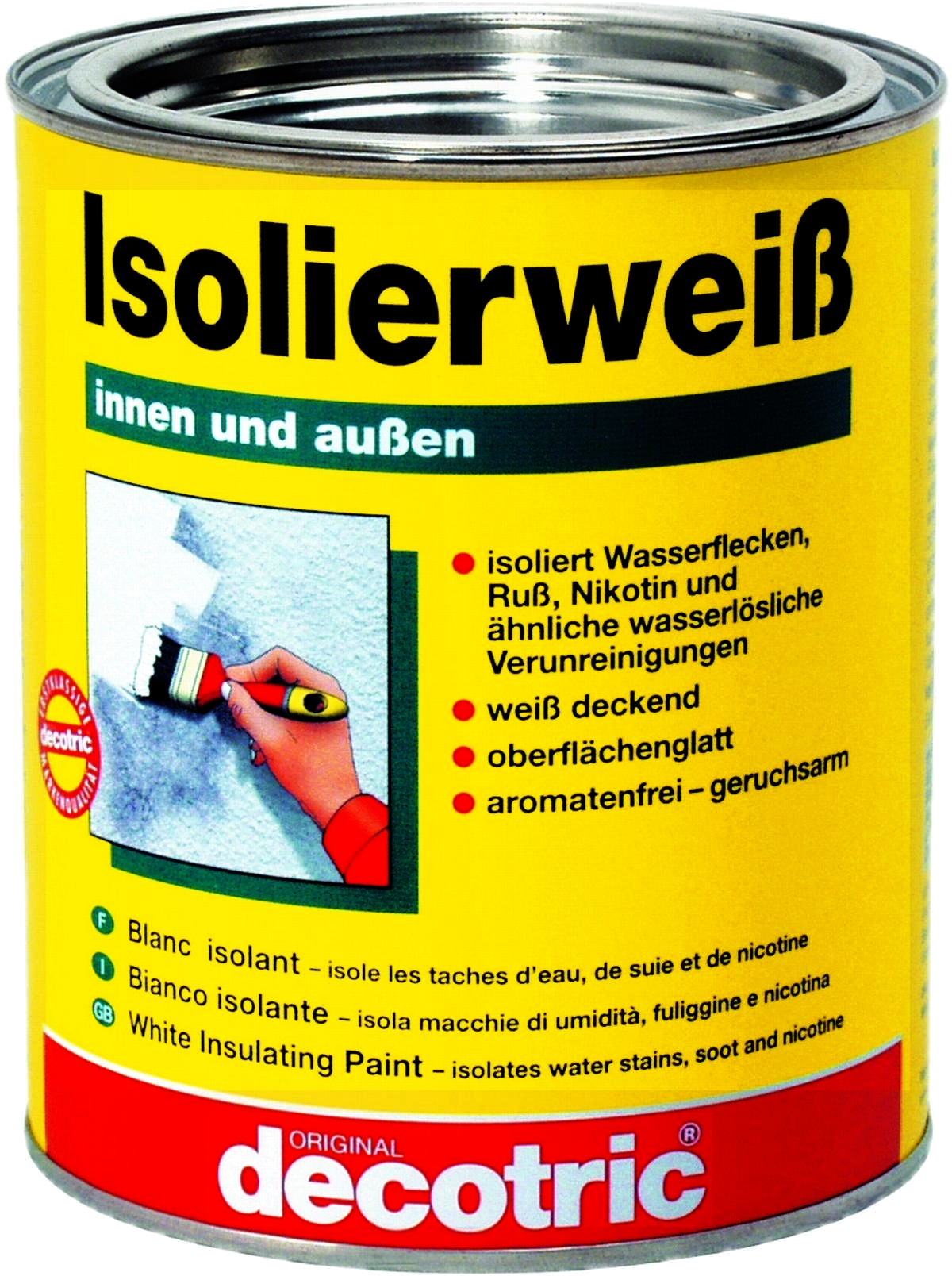 750ml Decotric Isolierweiß Nikotinsperre 750ml Decotric Isolierweiß Nikotinsperre