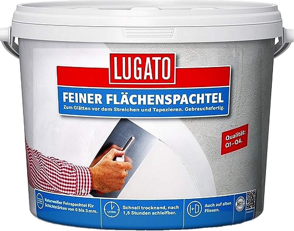 5kg Lugato Feiner Flächenspachtel naturweiss 5kg Lugato Feiner Flächenspachtel naturweiss