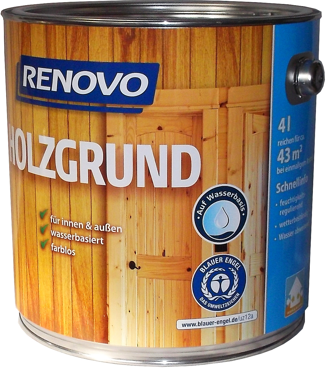 4L Renovo Holzgrund farblos für innen und außen 4L Renovo Holzgrund farblos für innen und außen