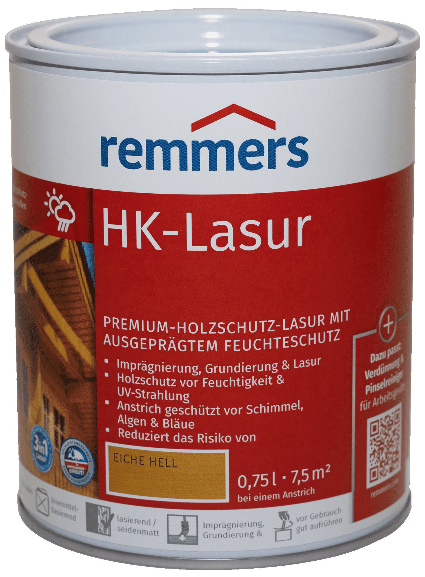 750ml Remmers HK Lasur Eiche hell 750ml Remmers HK Lasur Eiche hell