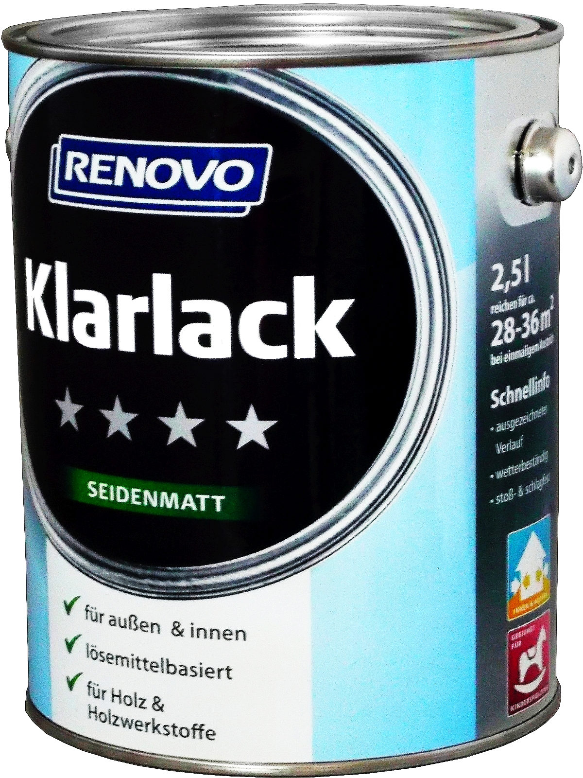 2,5L Renovo Klarlack Seidenmatt aromatenfrei 2,5L Renovo Klarlack Seidenmatt aromatenfrei