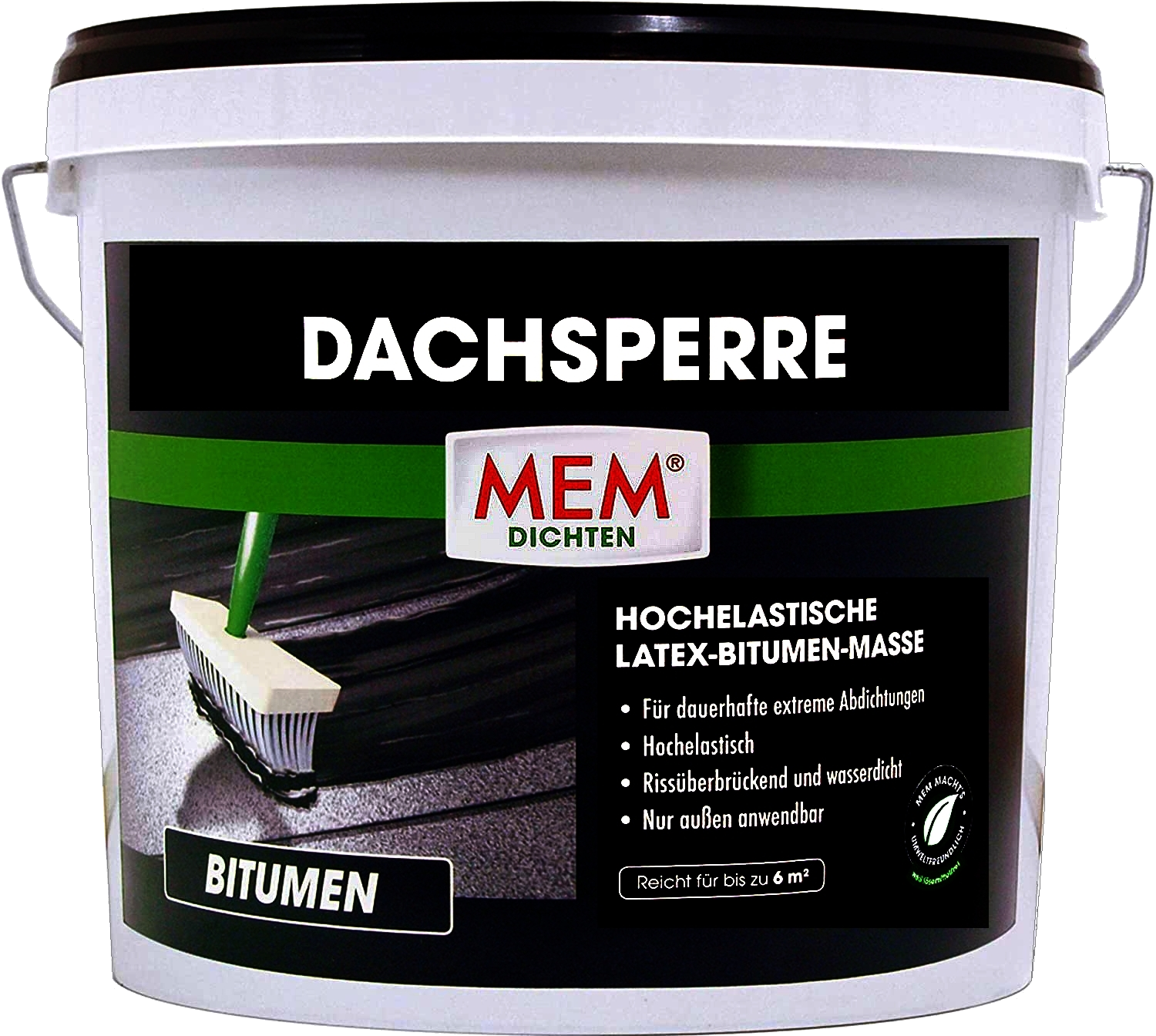 12 Liter MEM Dach-Sperre Bitumen Latex Emulsion 12 Liter MEM Dach-Sperre Bitumen Latex Emulsion