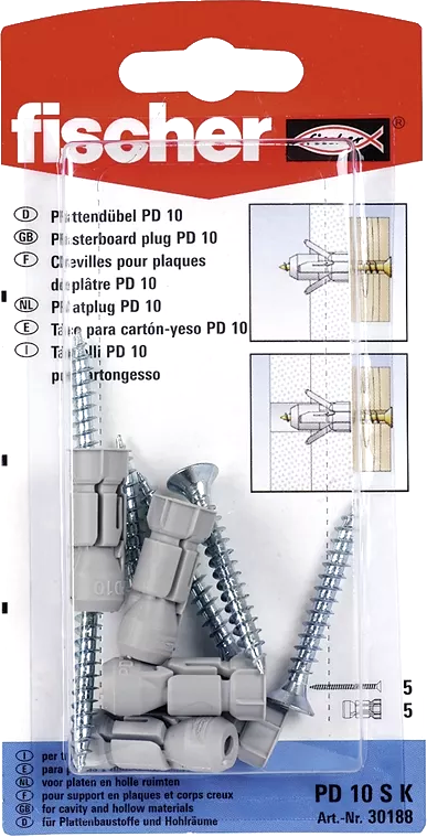 Fischer Gipskartondübel PD 10 SK Fischer Gipskartondübel PD 10 SK