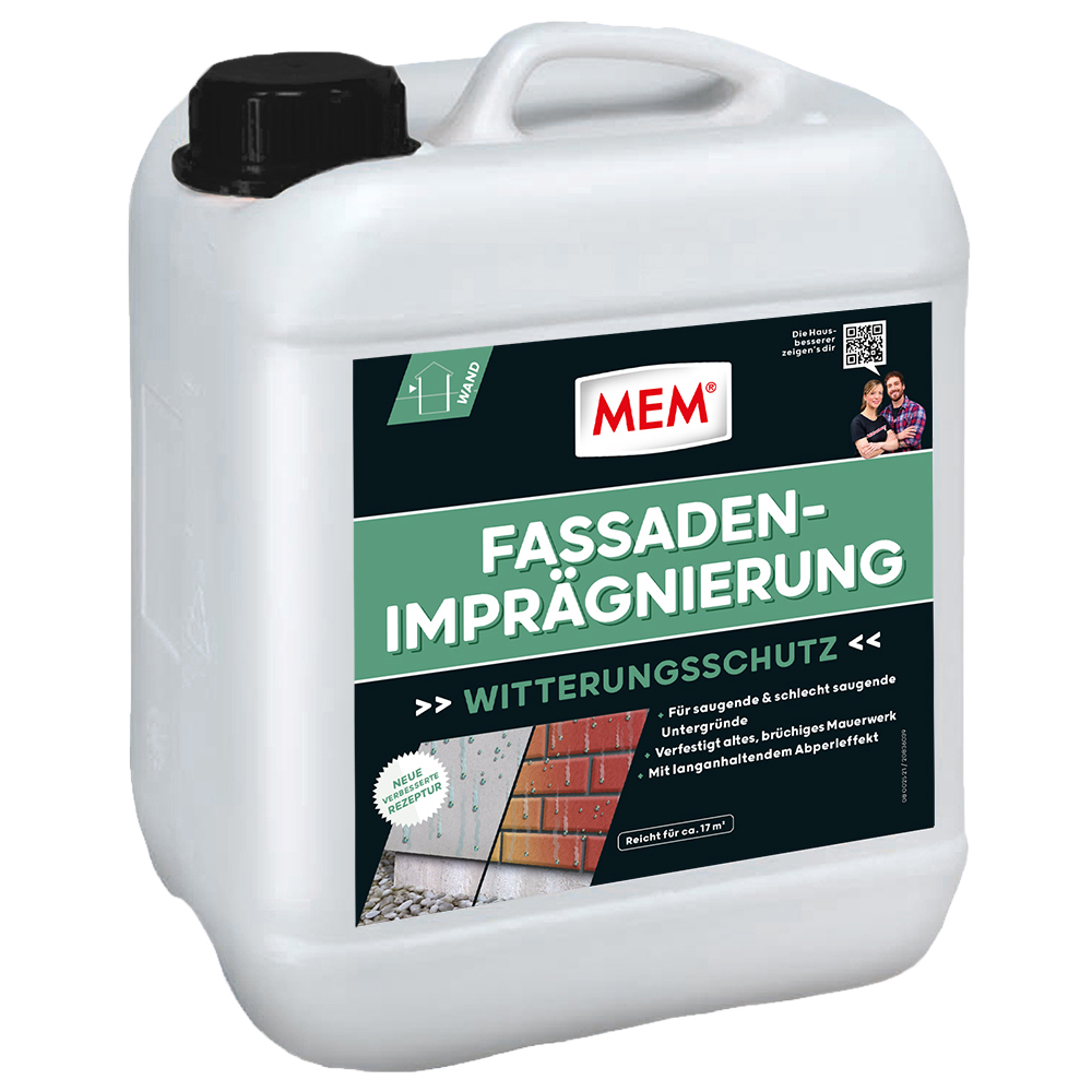 5 Liter MEM Fassadenschutz / Fassadenimprägnierung 5 Liter MEM Fassadenschutz / Fassadenimprägnierung