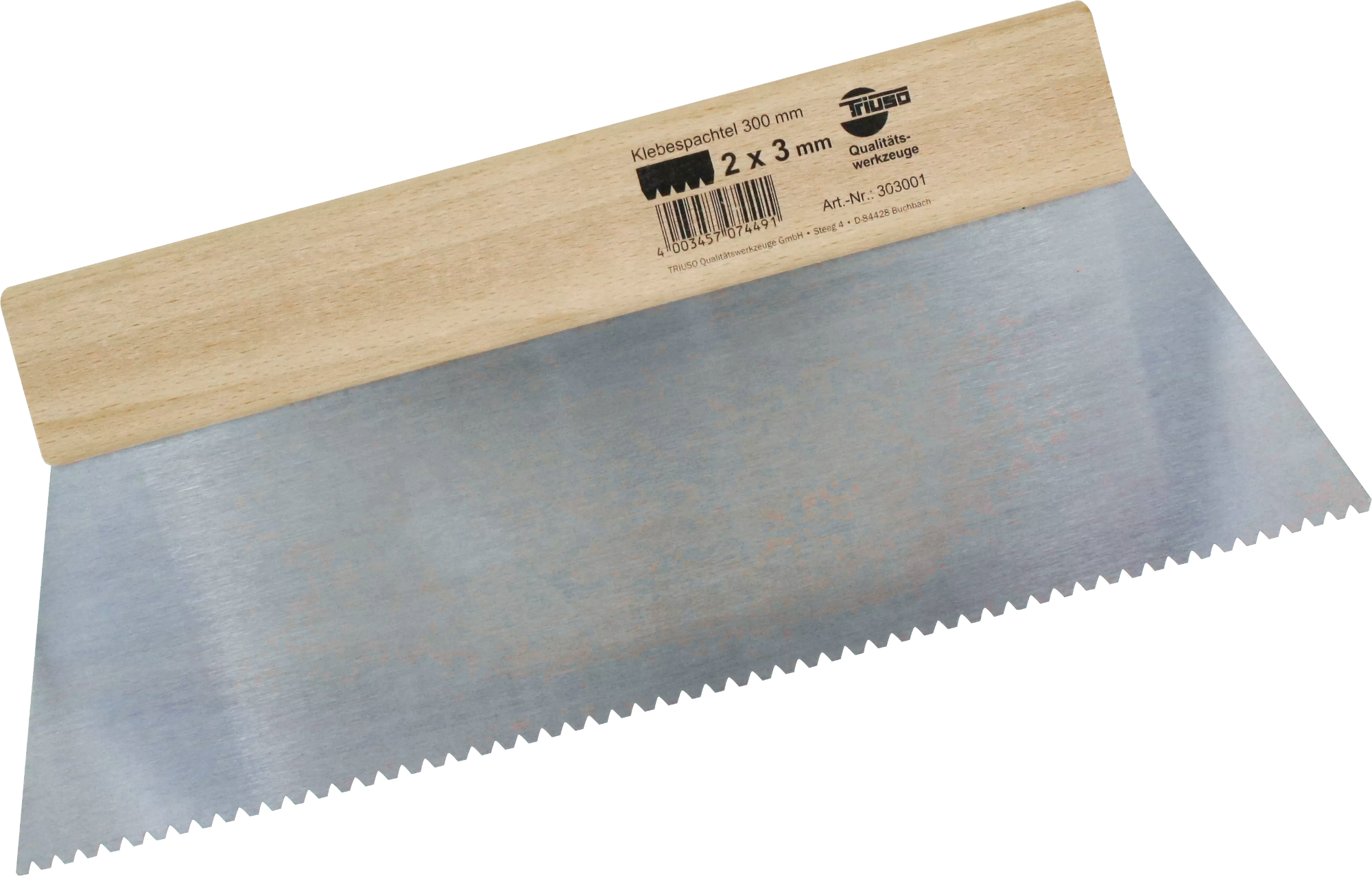 Klebespachtel 300mm, 2x3 mm Klebespachtel 300mm, 2x3 mm